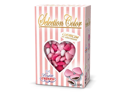 CONFETTI CRISPO ETOILE SUCRE STELLA ROSA CIOCCOLATO BIANCO 500 GR