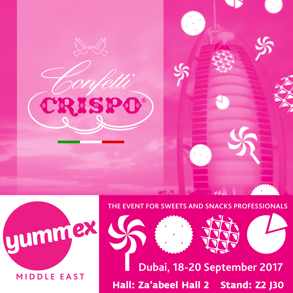 Yummex Middle East 2017: Confetti Crispo takea part in the Dubai exhibition