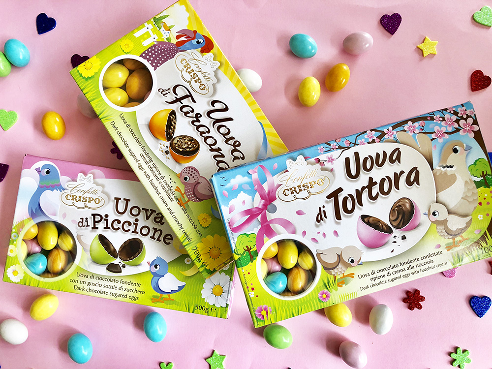 Ovetti di cioccolato Crispo: ovetti confettati e classici per Pasqua