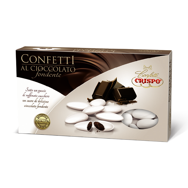 Crispo Confetti al cioccolato fondente bianco