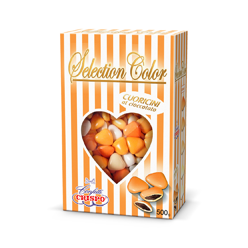 Crispo Cuori Mignon color selection arancio - 500g