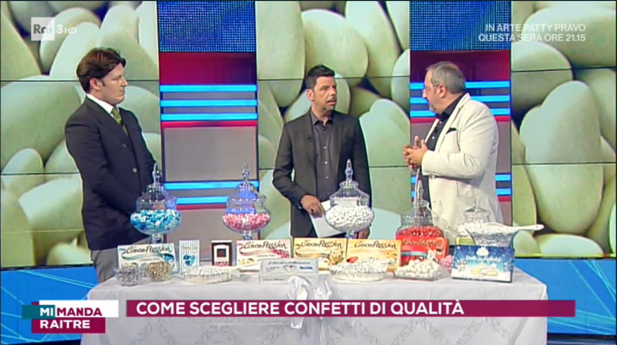 Confetti Crispo a Mi Manda RaiTre: alla scoperta dell’arte confettaria