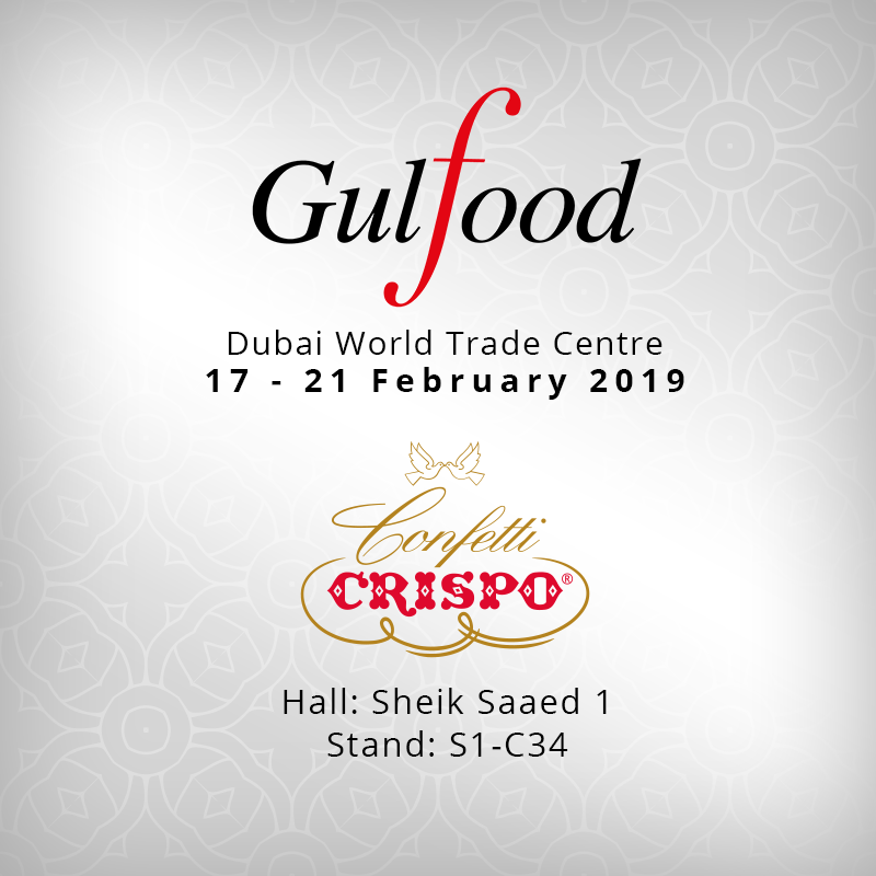 Gulfood 2019: Confetti Crispo vola a Dubai