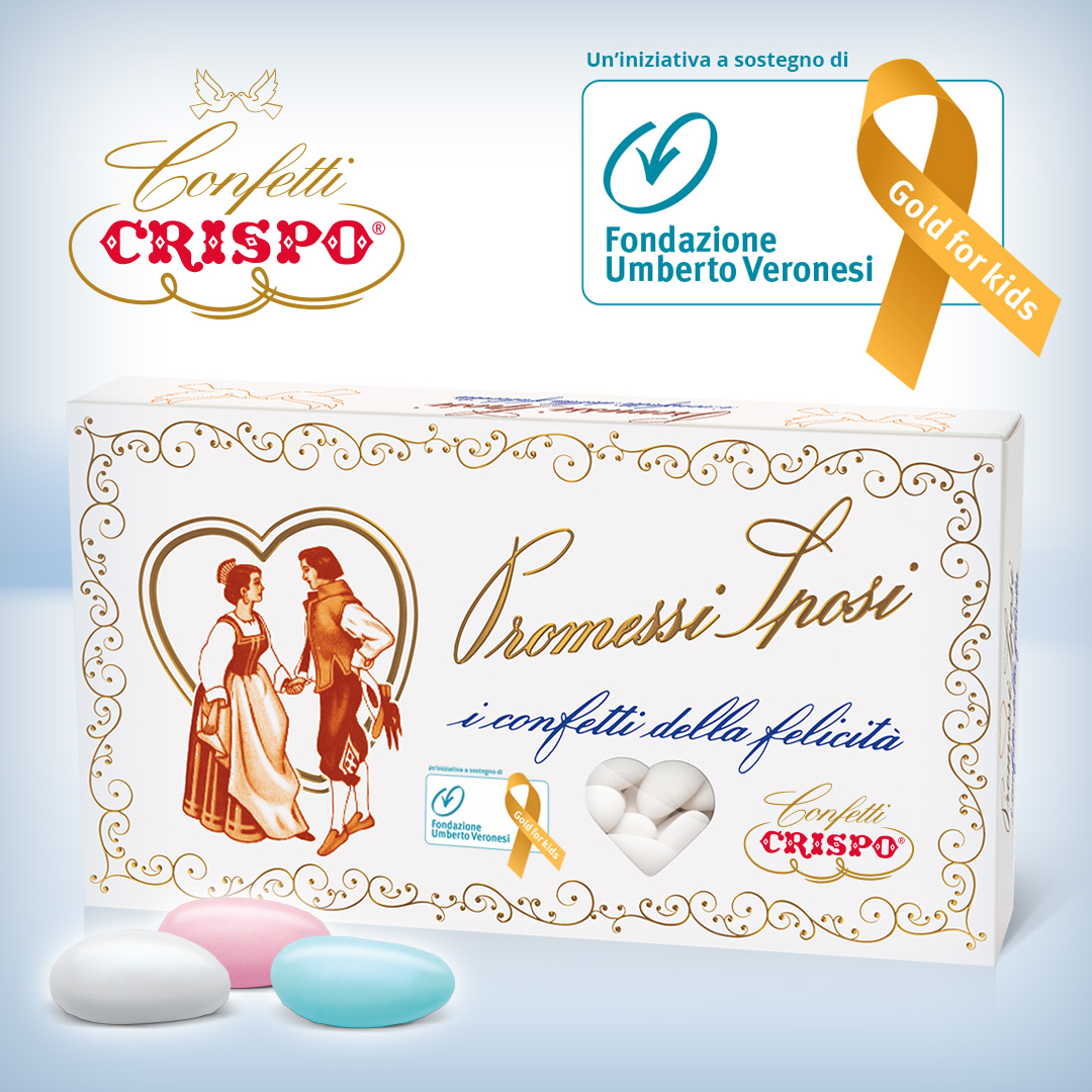 Confetti Crispo per Gold for Kids di Fondazione Veronesi