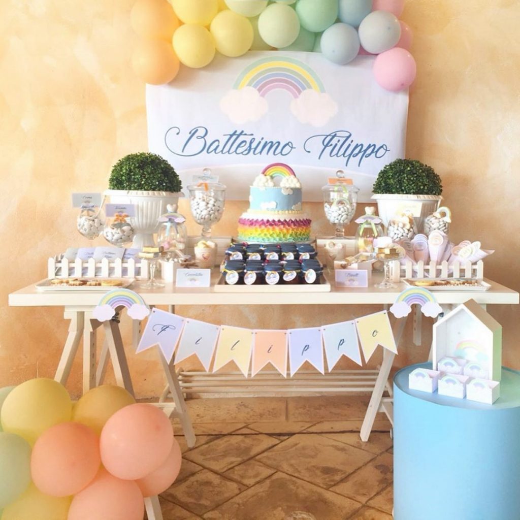Battesimo o festa a tema: Confettata per Arcobaleno Party