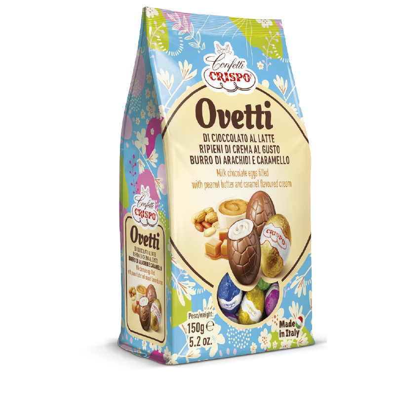 Ovetti di cioccolato al latte gusto Burro di Arachidi e Caramello ...