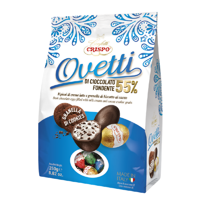 ovetti al cioccolato fondente gusto cookies