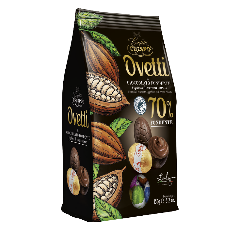 ovetti di cioccolato fondente 70%