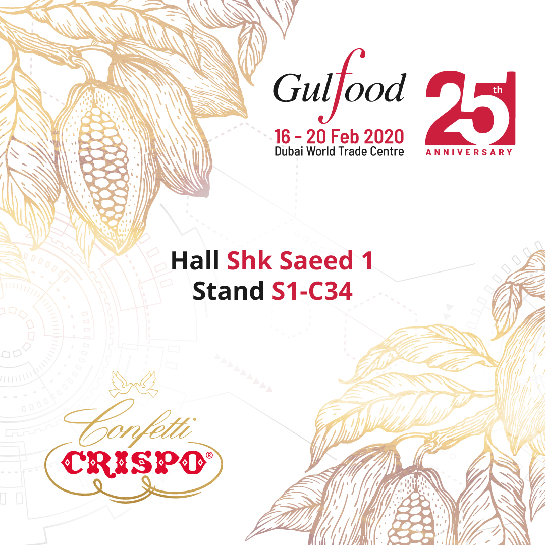 Confetti Crispo flies to Dubai to participate in the 25th edition of the Gulfood fair