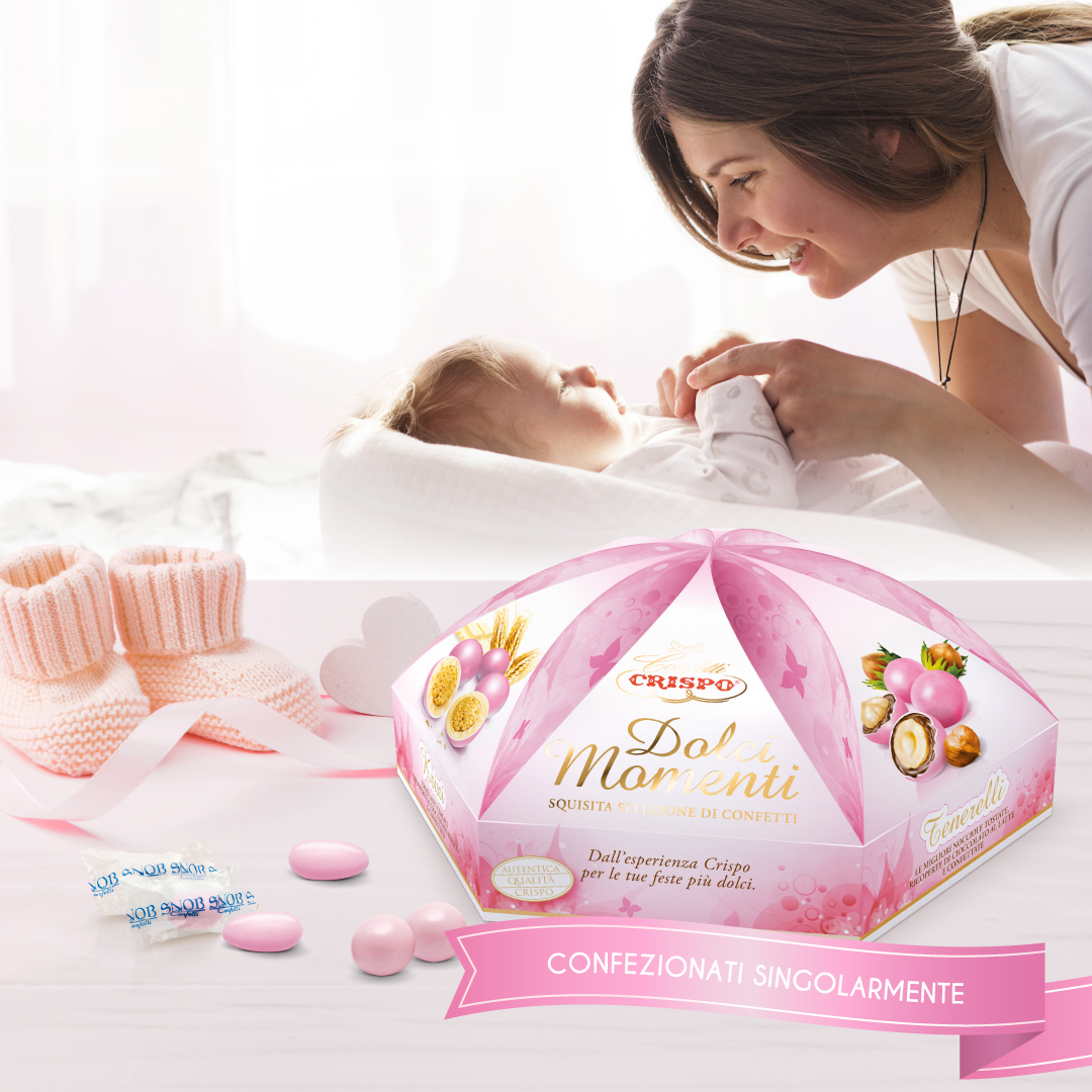 Confetti battesimo bimba: rosa è il colore must