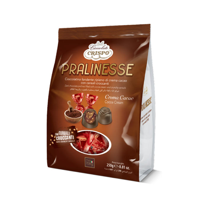 Crispo Pralinesse fondenti crema al cacao - 250g