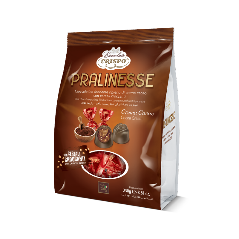 Crispo Pralinesse fondenti crema al cacao - 250g