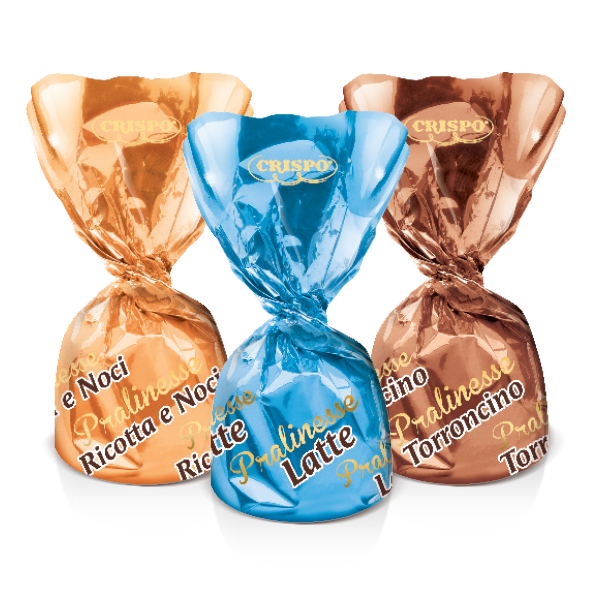 Pralinesse Latte – Nocciola – Cacao – Torroncino – Ricotta noci 250 gr