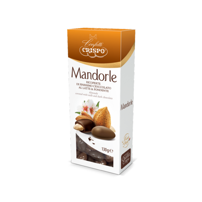 Crispo mandorle ricoperte - astuccio 130g