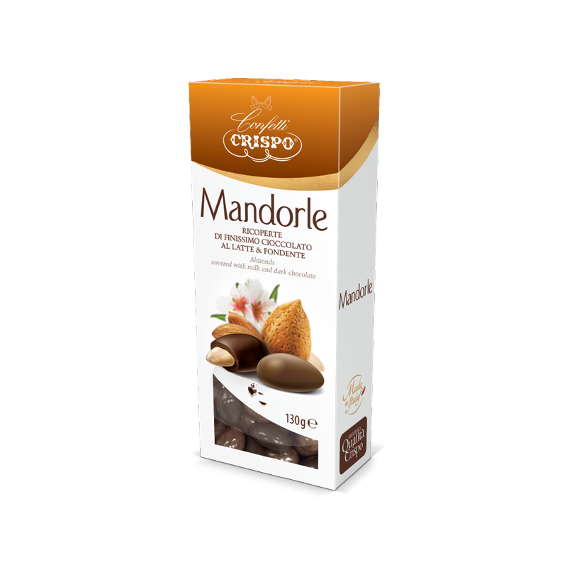 Crispo mandorle ricoperte - astuccio 130g