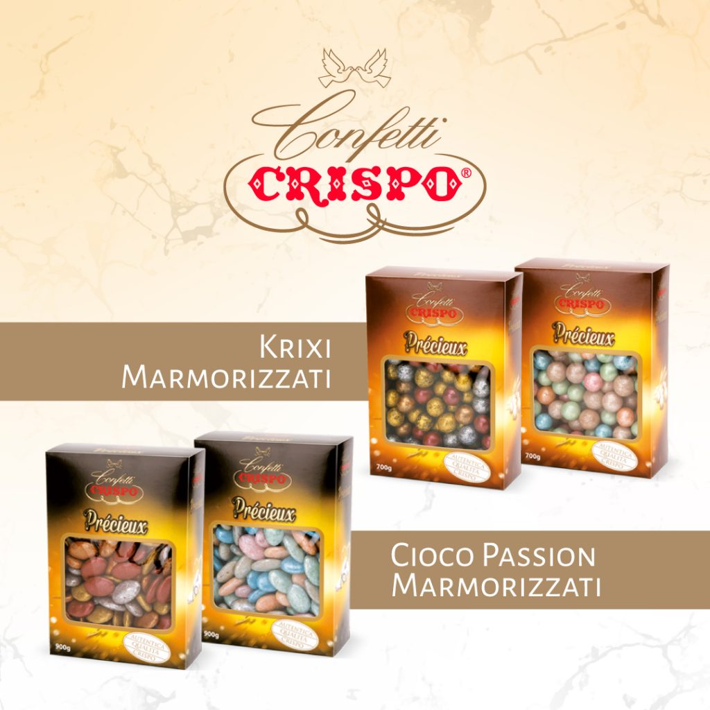 CONFETTI CRISPO MARMORIZZATI: ELEGANTI E PREZIOSI