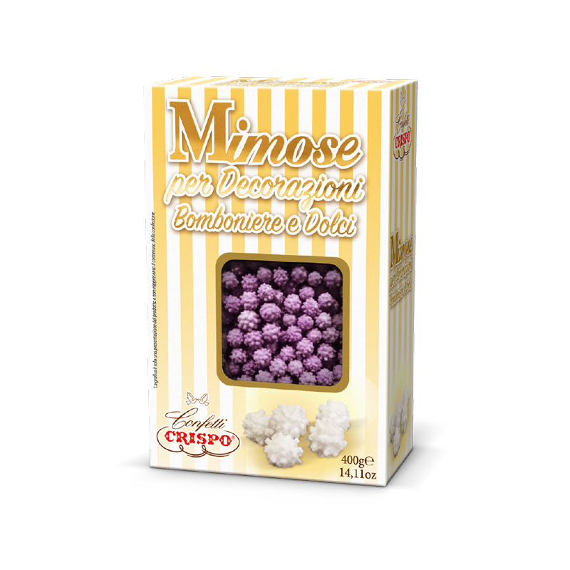 Crispo decorazioni mimose lilla - 400g