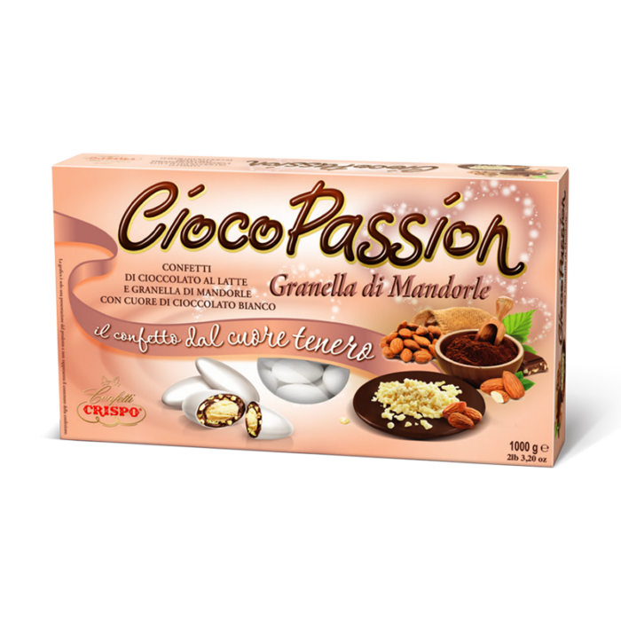 Crispo CiocoPassion Granella di Mandorla bianco - 1000g