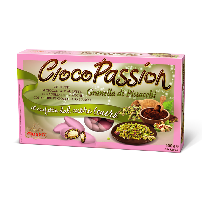 Crispo CiocoPassion Granella di Pistacchi rosa - 1000g