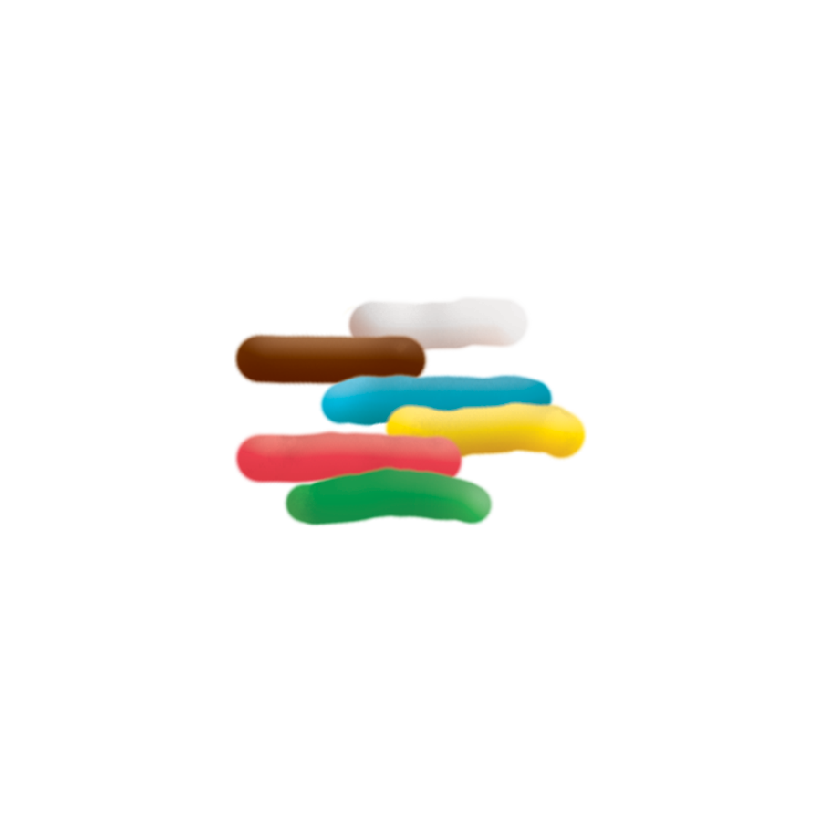 Codette di zucchero di colori assortiti – Barattolino