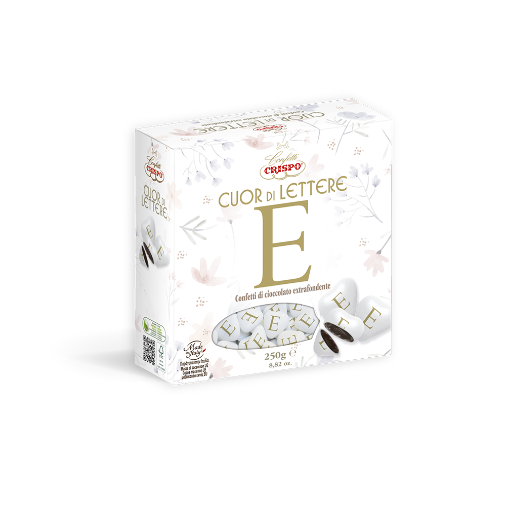 confetti Cuor di Lettere Iniziali E