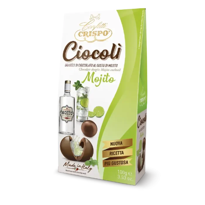 Dragées al gusto di Mojito ricoperti di cioccolato al latte