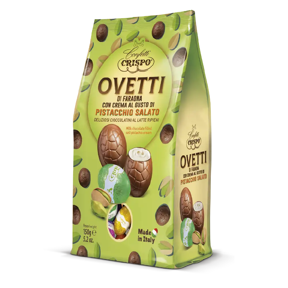 ovetti incartati gusto pistacchio salato