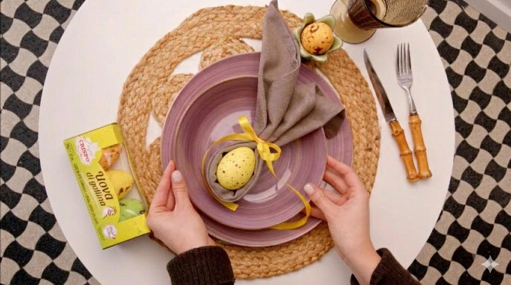Segnaposto pasquali semplici ed eleganti