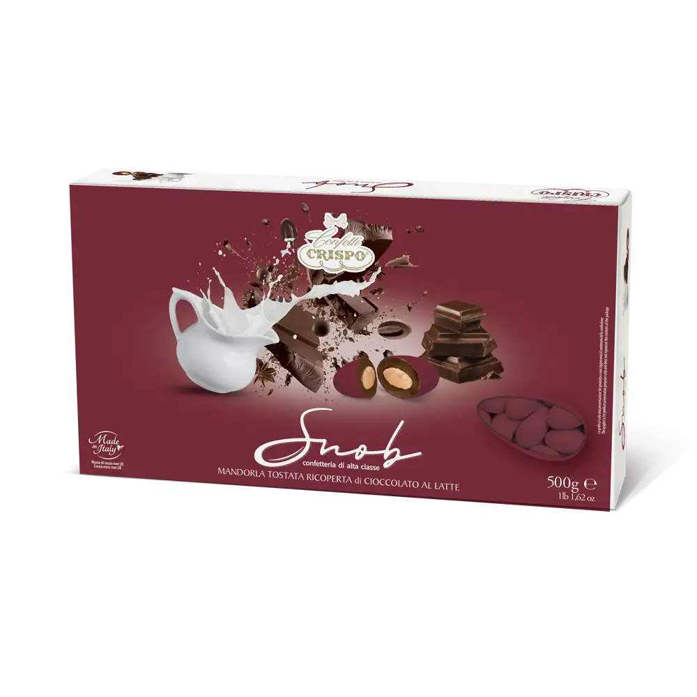 Confetti Snob Cioccolato Latte bordeaux 500gr