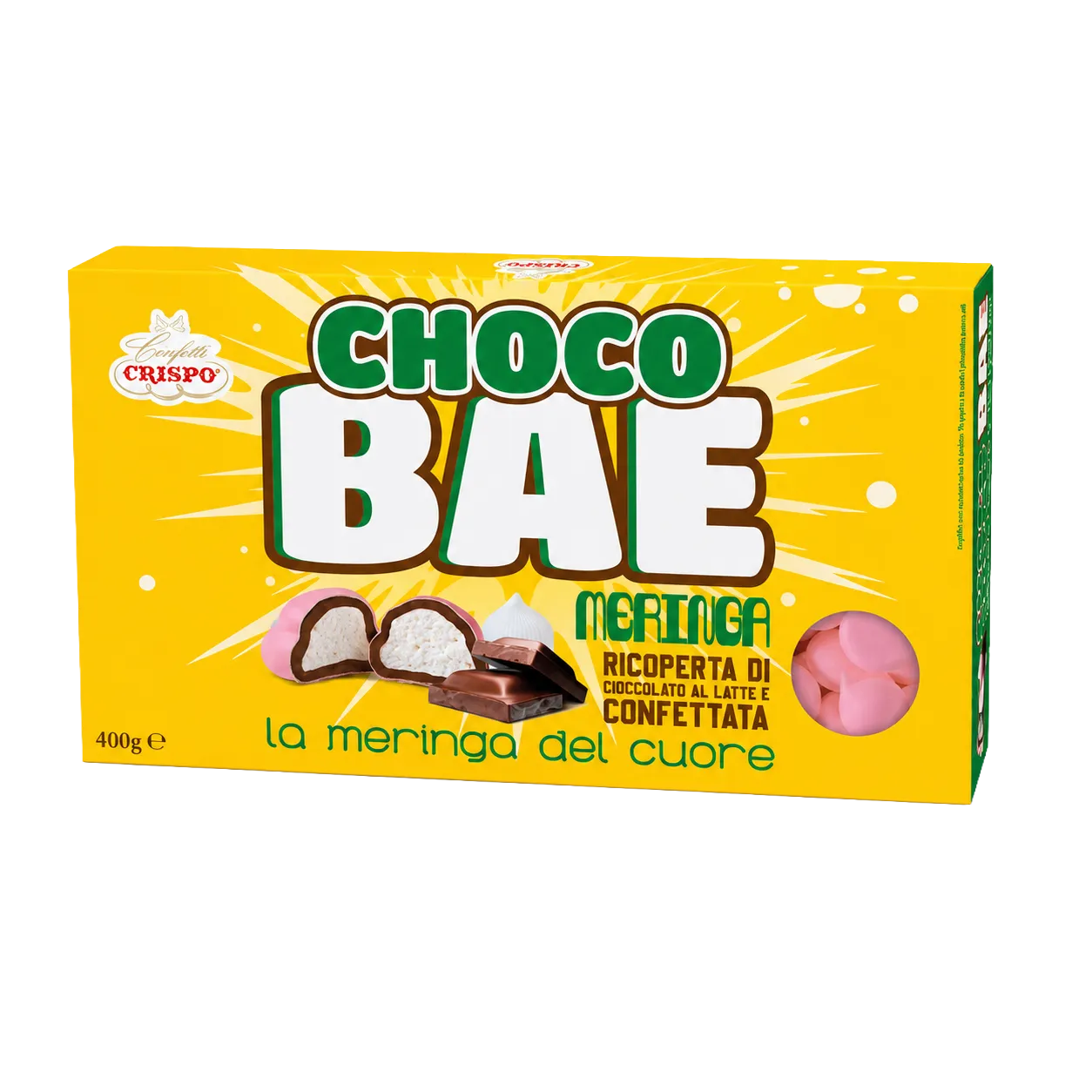 choco bae rosa confetti meringa