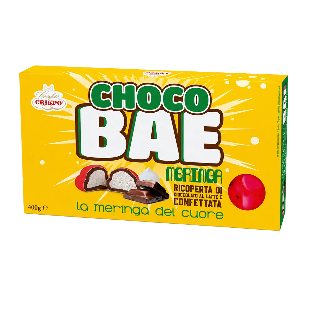choco bae rosso confetti meringa