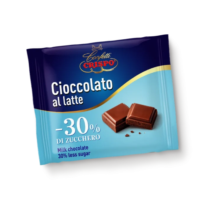 Tavoletta di cioccolato al latte con -30% di zucchero