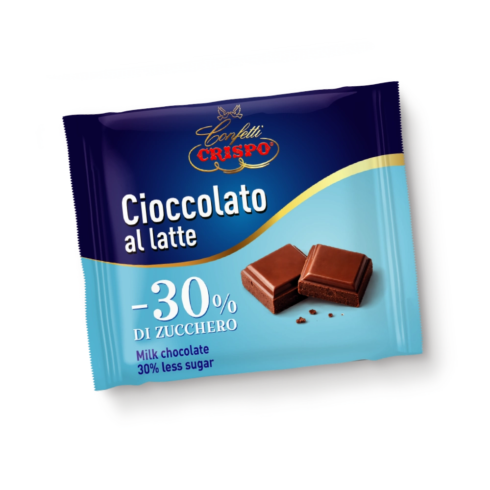 Tavoletta di cioccolato al latte con -30% di zucchero