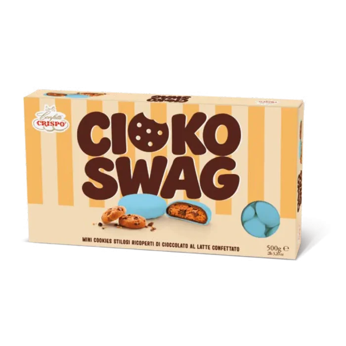 cioco sawg celeste cookies confettato