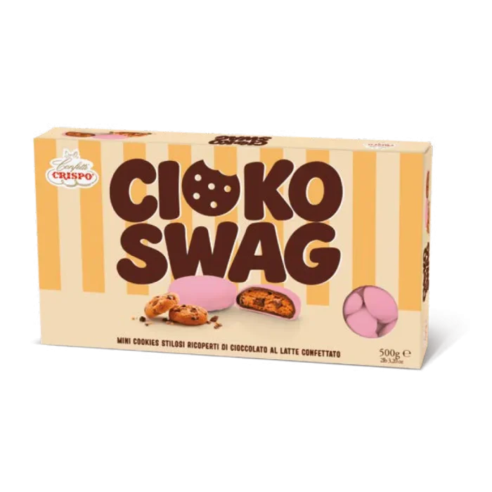 cioco swag rosa cookies confettato