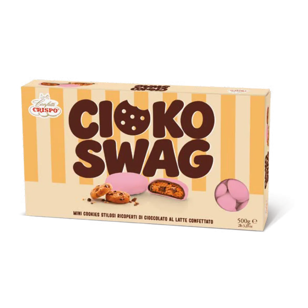 cioco swag rosa cookies confettato
