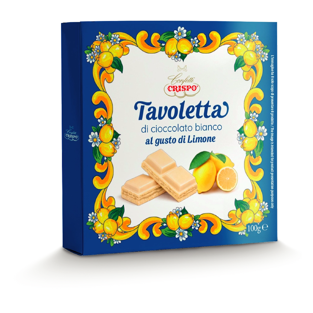 tavoletta cioccolato bianco limone